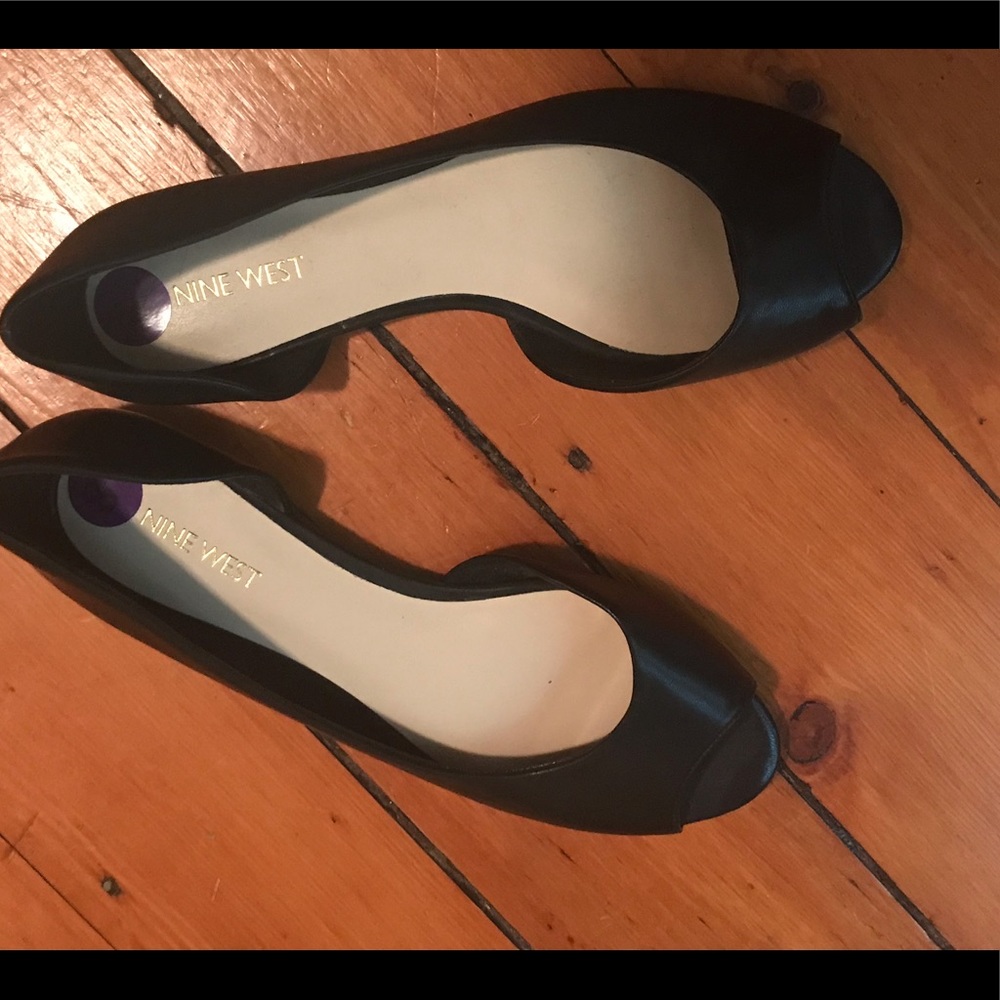 Nine West Peep Toe Flats